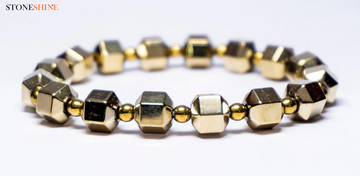 Boost Confidence and Energy with the Golden Hematite Cube Bracelet