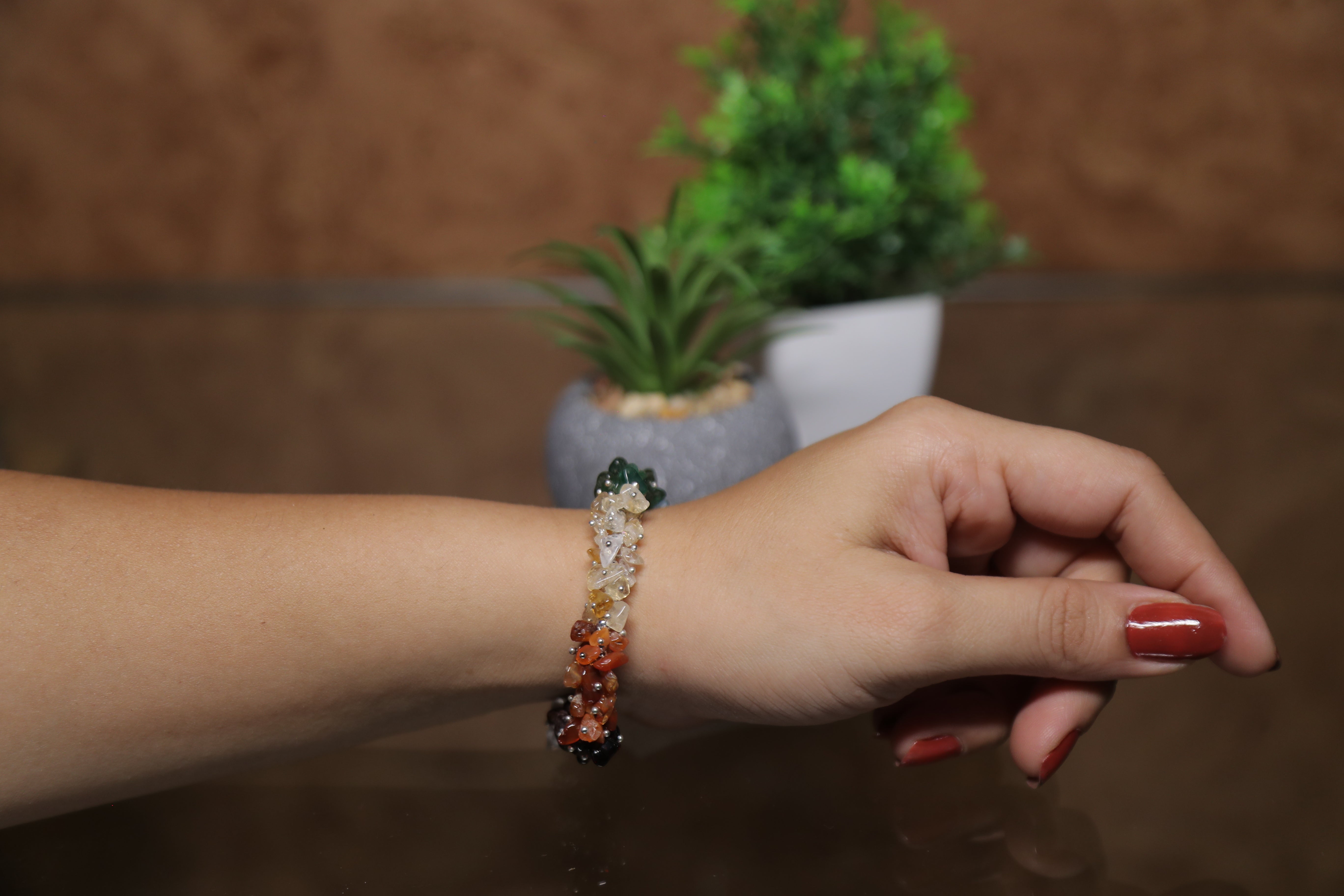 Braccialetto Chakra In Pietre Naturali - 7 Gemme Per Equilibrio Energetico E Benessere - Foto 10