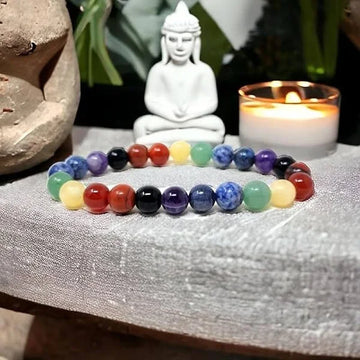 Seven Chakra Crystal Bracelet