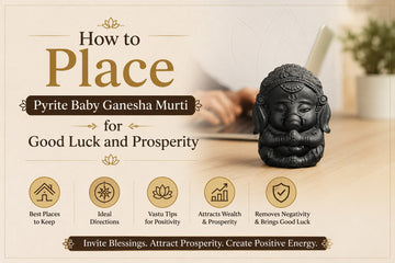 How to Place Pyrite Baby Ganesha Murti for Good Luck and Prosperity