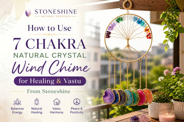 How to Use 7 Chakra Natural Crystal Wind Chime for Healing & Vastu