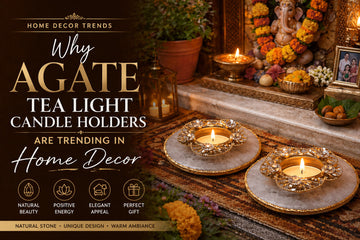 Why Agate Tea Light Candle Holders Are Trending in Home Decor