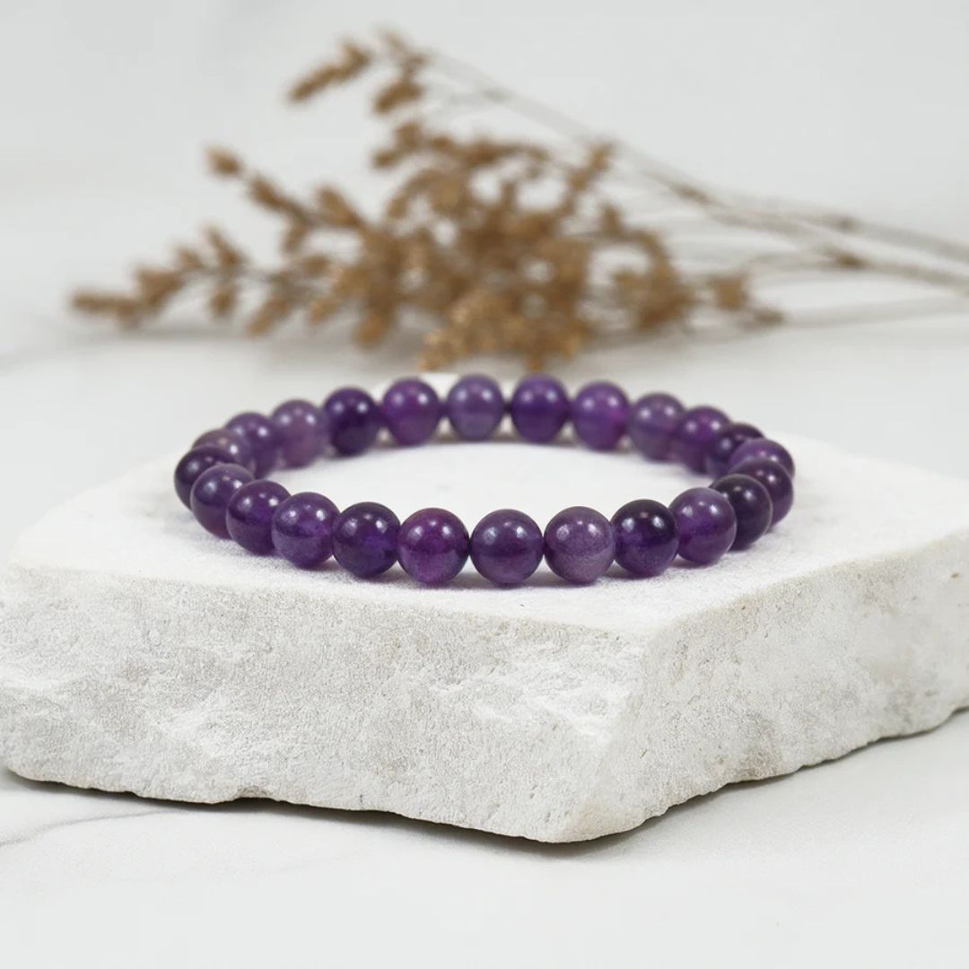Amethyst Crystal Natural Stone Bracelet