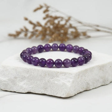 Amethyst Crystal Natural Stone Bracelet