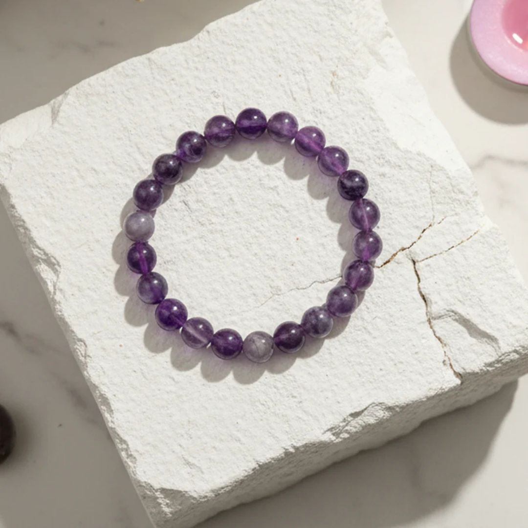 Amethyst Crystal Natural Stone Bracelet