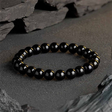 Black Obsidian Crystal Bracelet