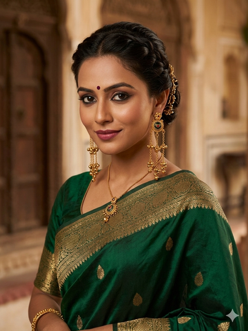 Premium Kashmiri Brass Ghungroo Earrings -long
