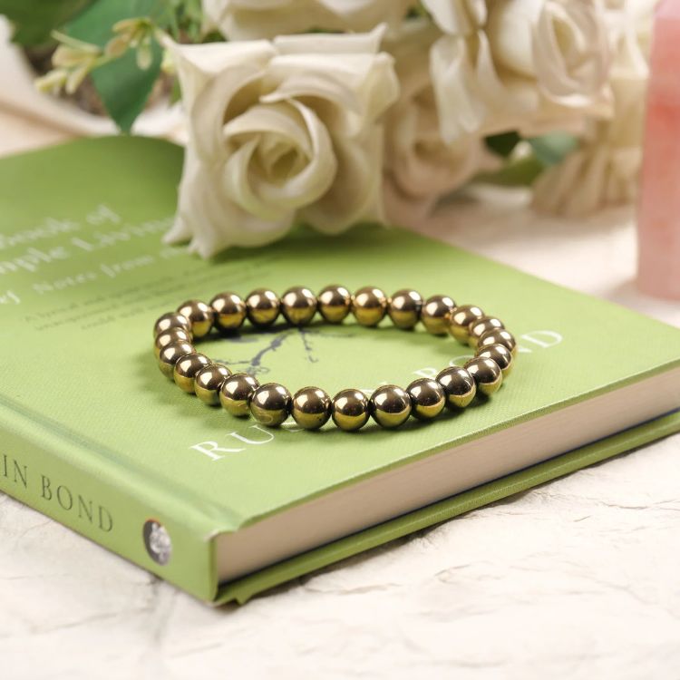 Golden Pyrite Crystal Bracelet