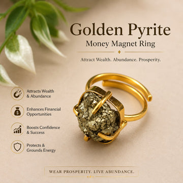 Golden Pyrite Money Magnet Ring