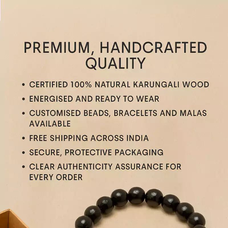 Karungali Mala 108 Beads & Karungali Malai Bracelet Combo