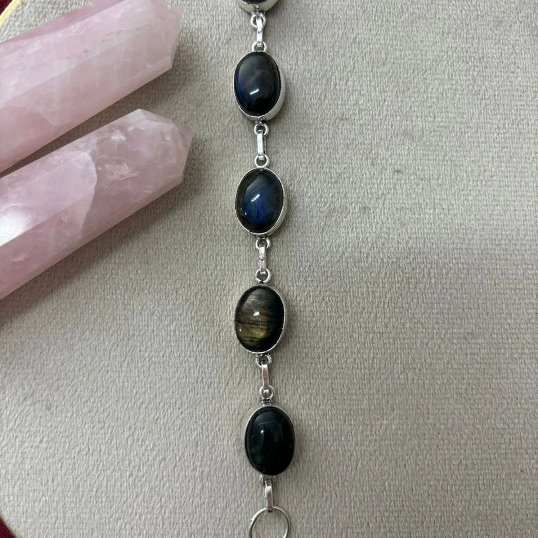 Natural Labradorite Crystal Bracelet