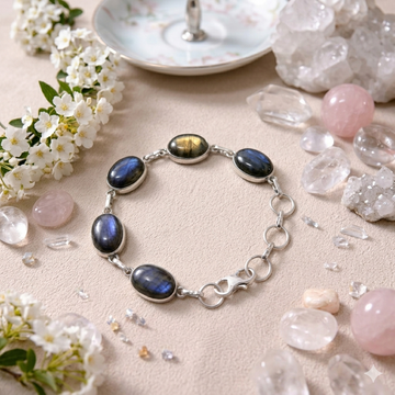Natural Labradorite Crystal Bracelet