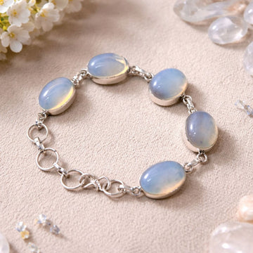 Natural Opal Gemstones Crystal Bracelet