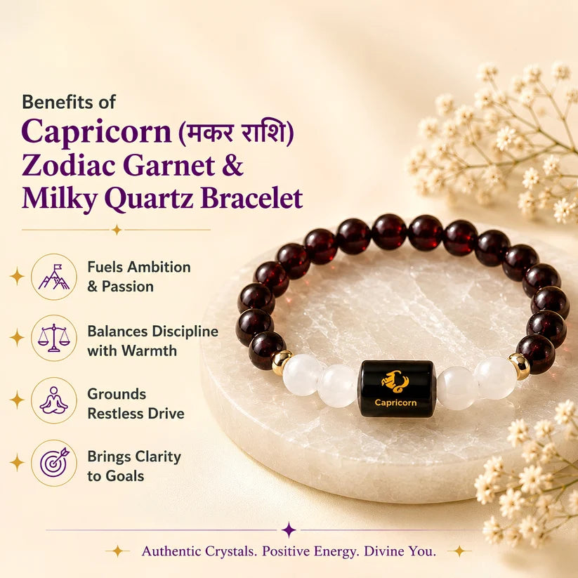 Capricorn(Makar)Zodiac Sign Rashi Bracelet for Men & Women