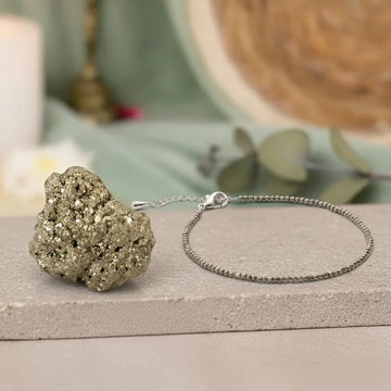 Raw Pyrite Stone & Pyrite Anklet Combo