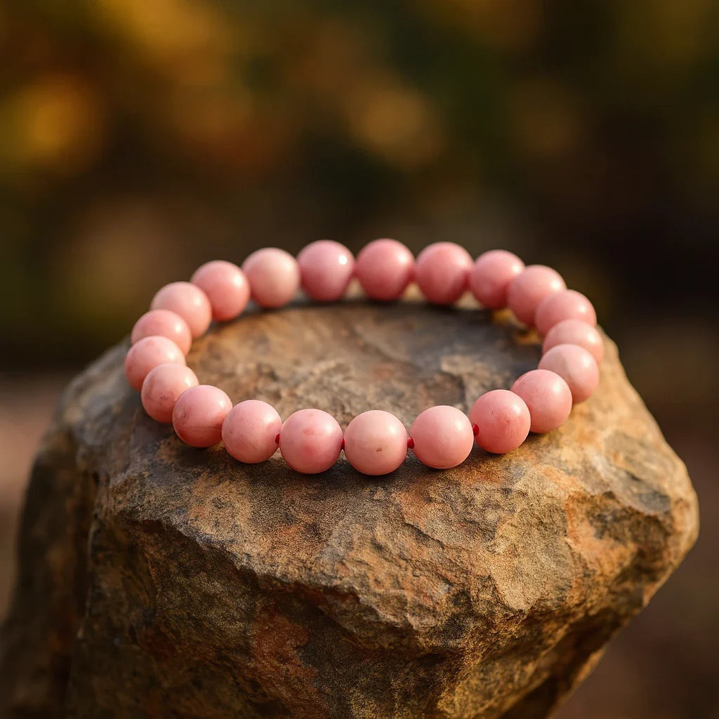 Rhodochrosite Agate Natural Stone Bracelet
