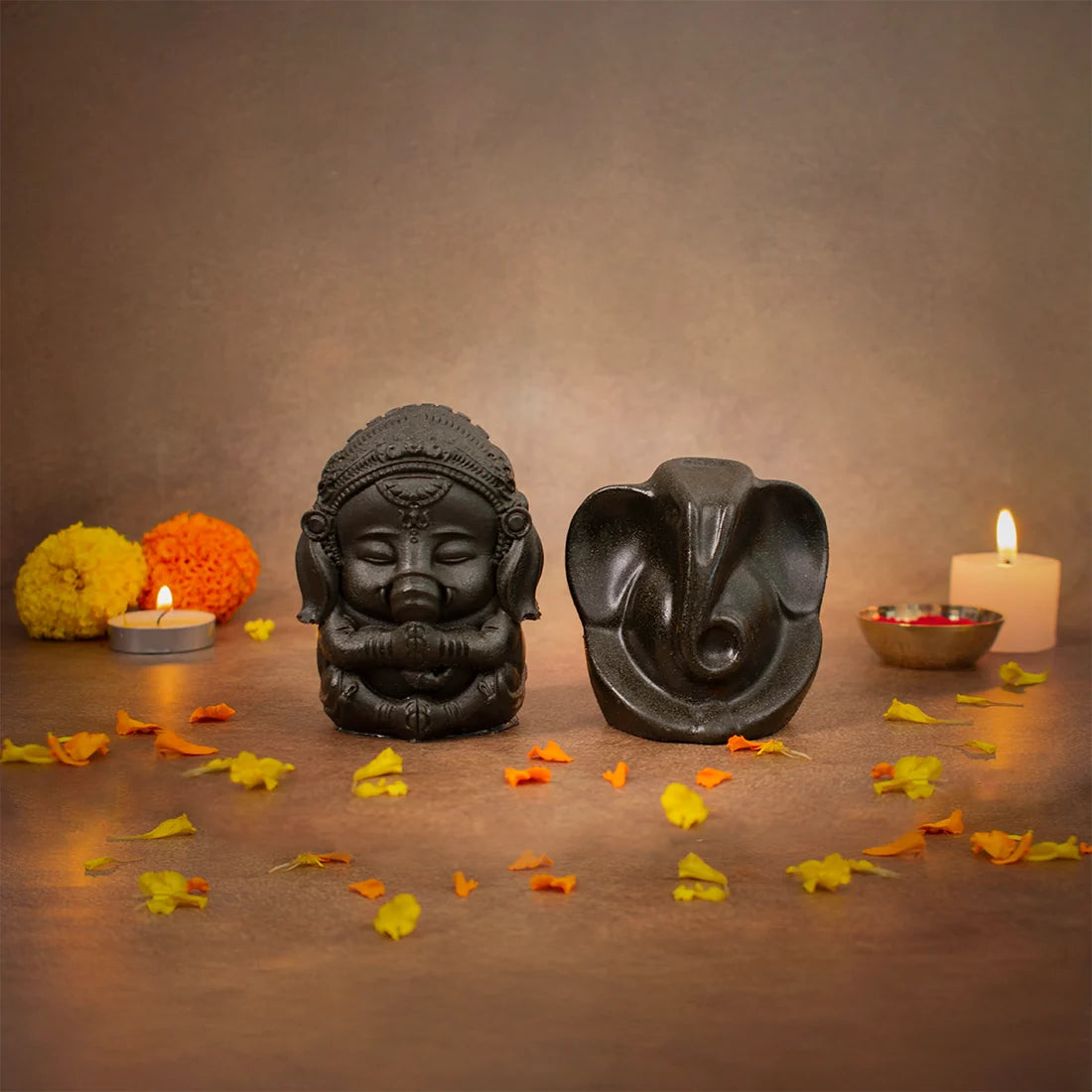 Raw Pyrite Lord Ganesha Combo