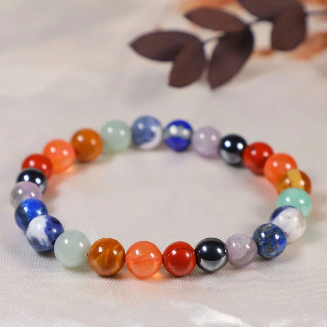 Seven Chakra Crystal Bracelet