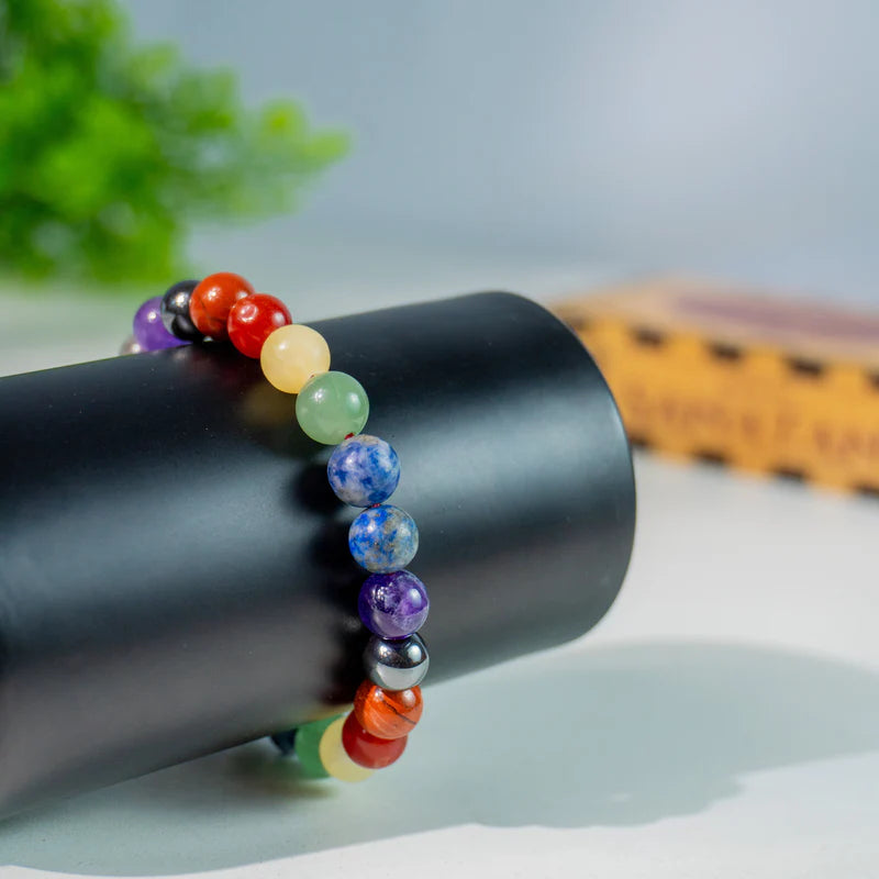 Seven Chakra Crystal Bracelet