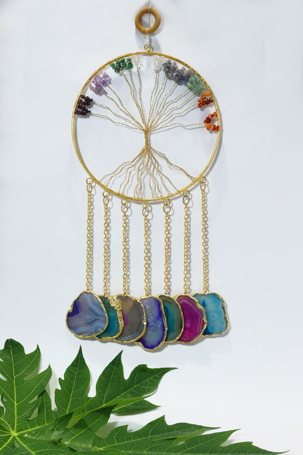 7 Chakra Natural Crystal Wind chime