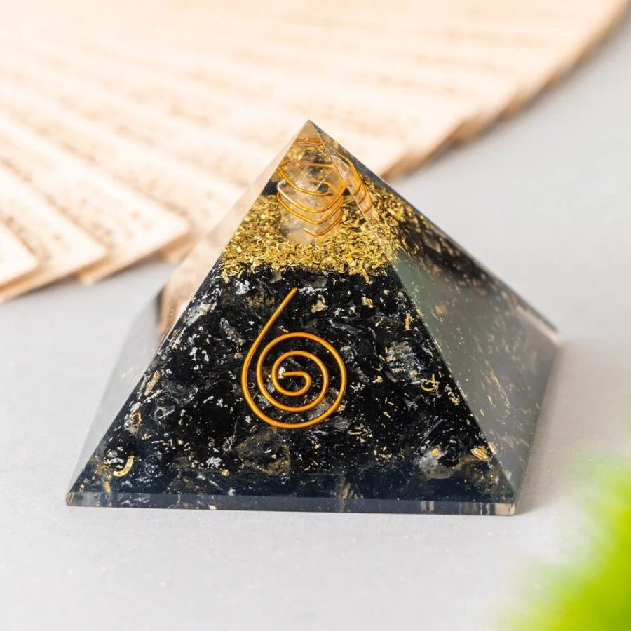 Black Tourmaline Orgonite Pyramid