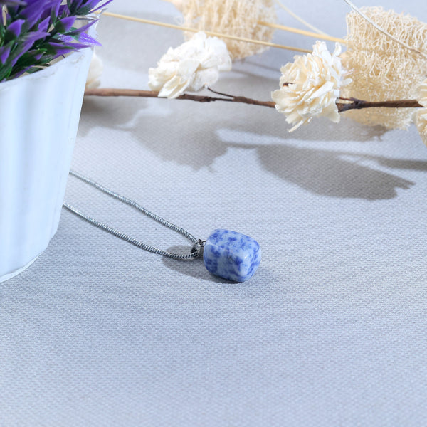 Blue Sapphire Gemstone Pendant Necklace