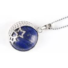 Moon Star Natural Gemstone Pendant