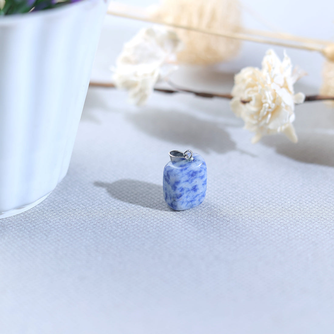 Blue Sapphire Gemstone Pendant Necklace