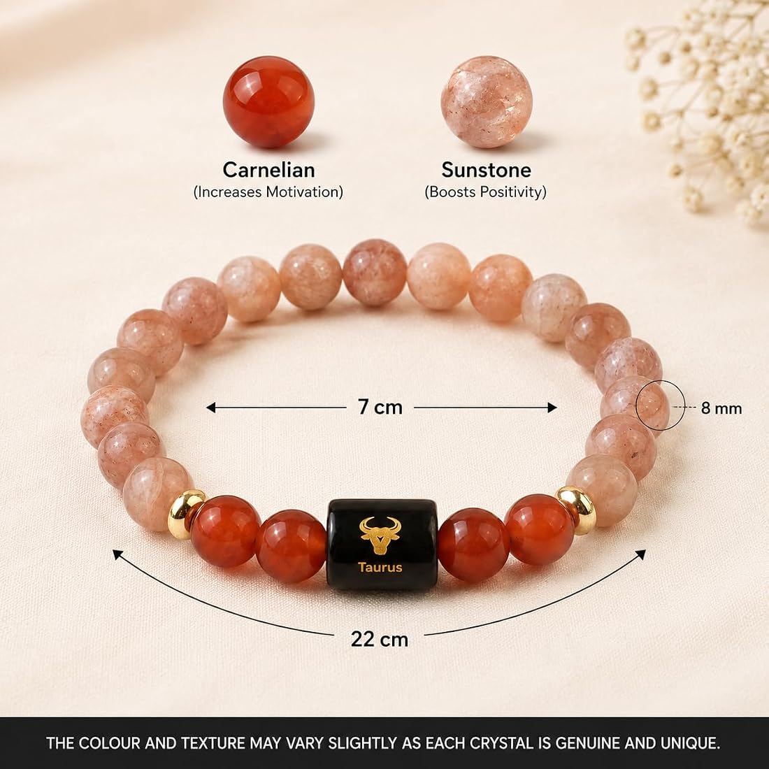 TAURUS (Vrishabh) Zodiac Sign Rashi Bracelet for Men & Women
