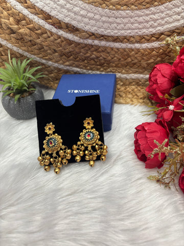 Beautiful Kashmiri Brass Ghungroo Earrings