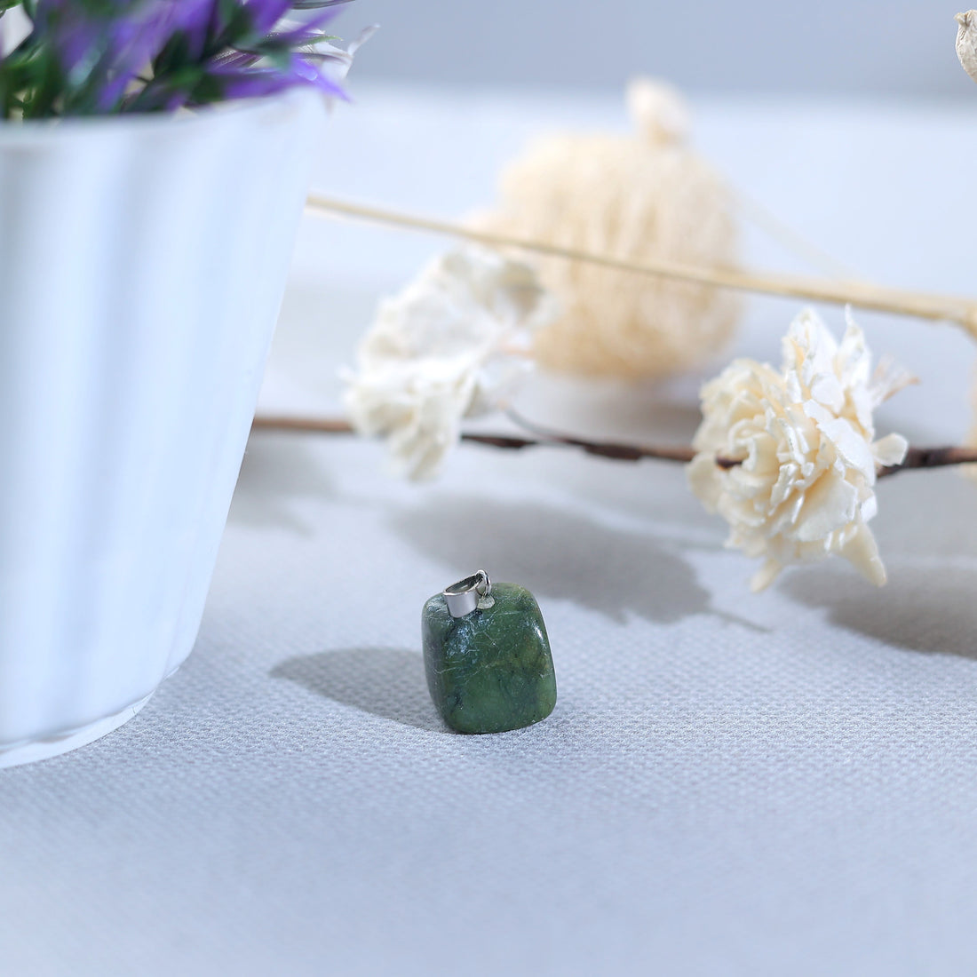 Green Labradorite Crystal Agate Pendant