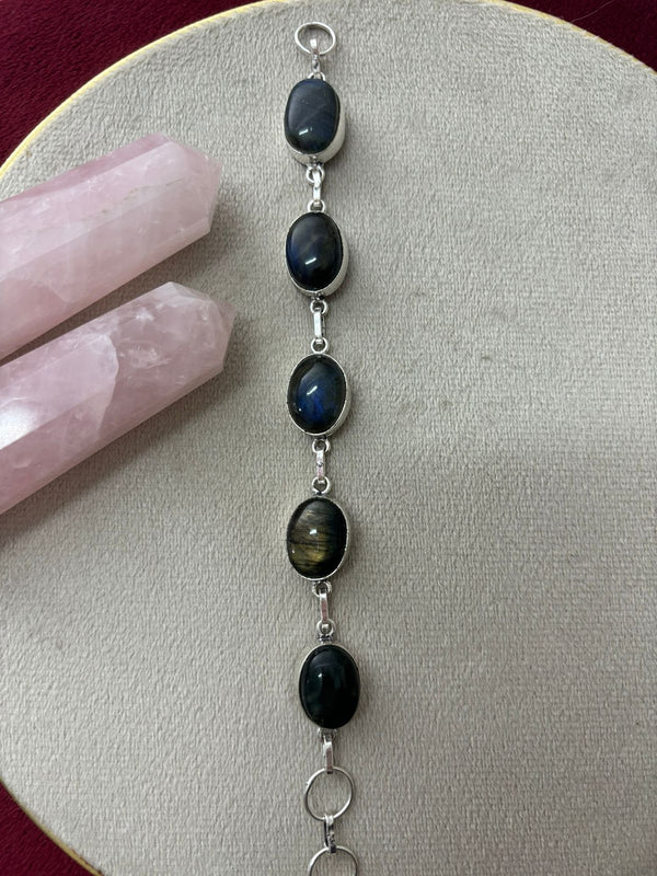 Natural Labradorite Crystal Bracelet