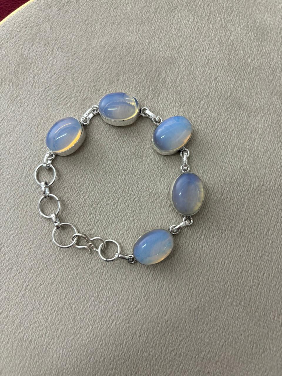 Natural Opal Gemstones Crystal Bracelet