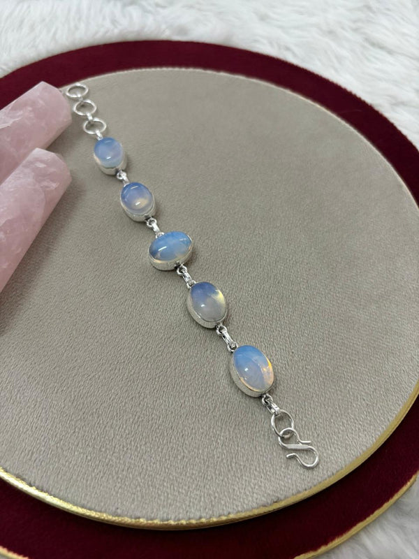 Natural Opal Gemstones Crystal Bracelet