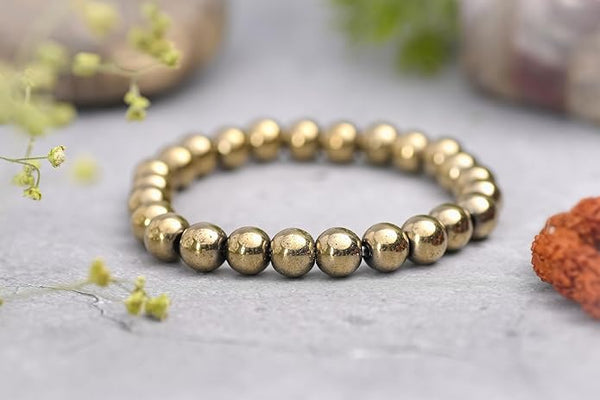 Golden Pyrite Crystal Bracelet