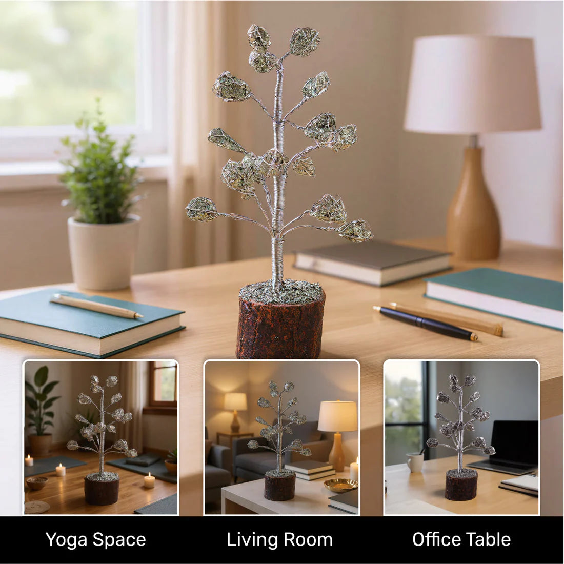 Natural Pyrite Stone Tree-Certified