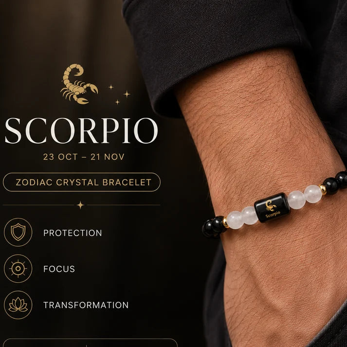 Scorpio(Vrishchik)Zodiac Sign Rashi Bracelet for Men & Women