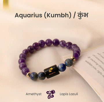 Aquarius(Kumbh)Zodiac Sign Rashi Bracelet for Men & Women