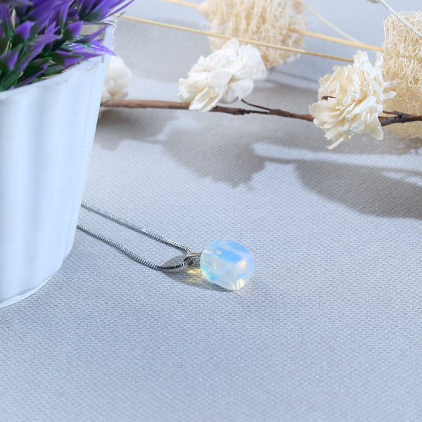 Raw Opal Stone Crystal Pendant