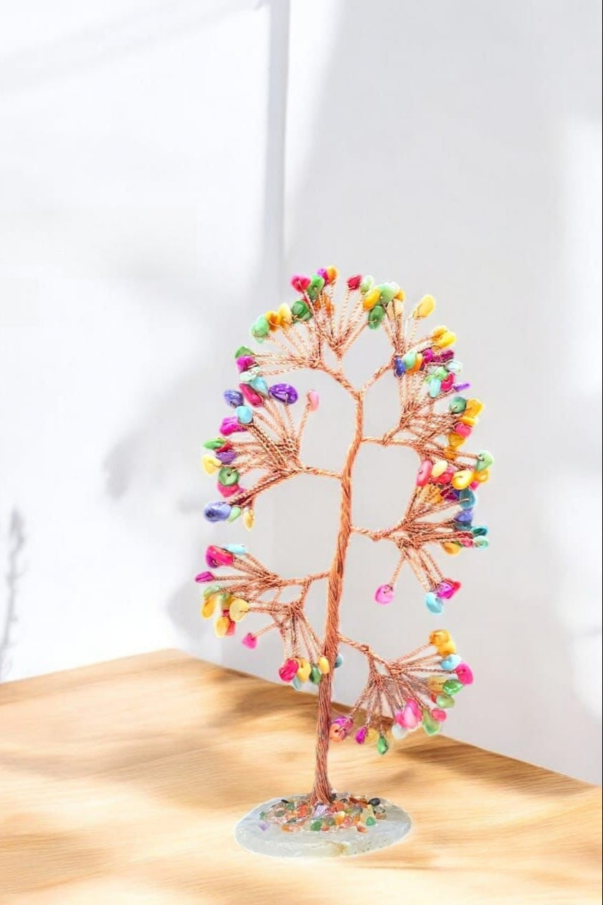 7 Chakra Slice Base Crystal Tree