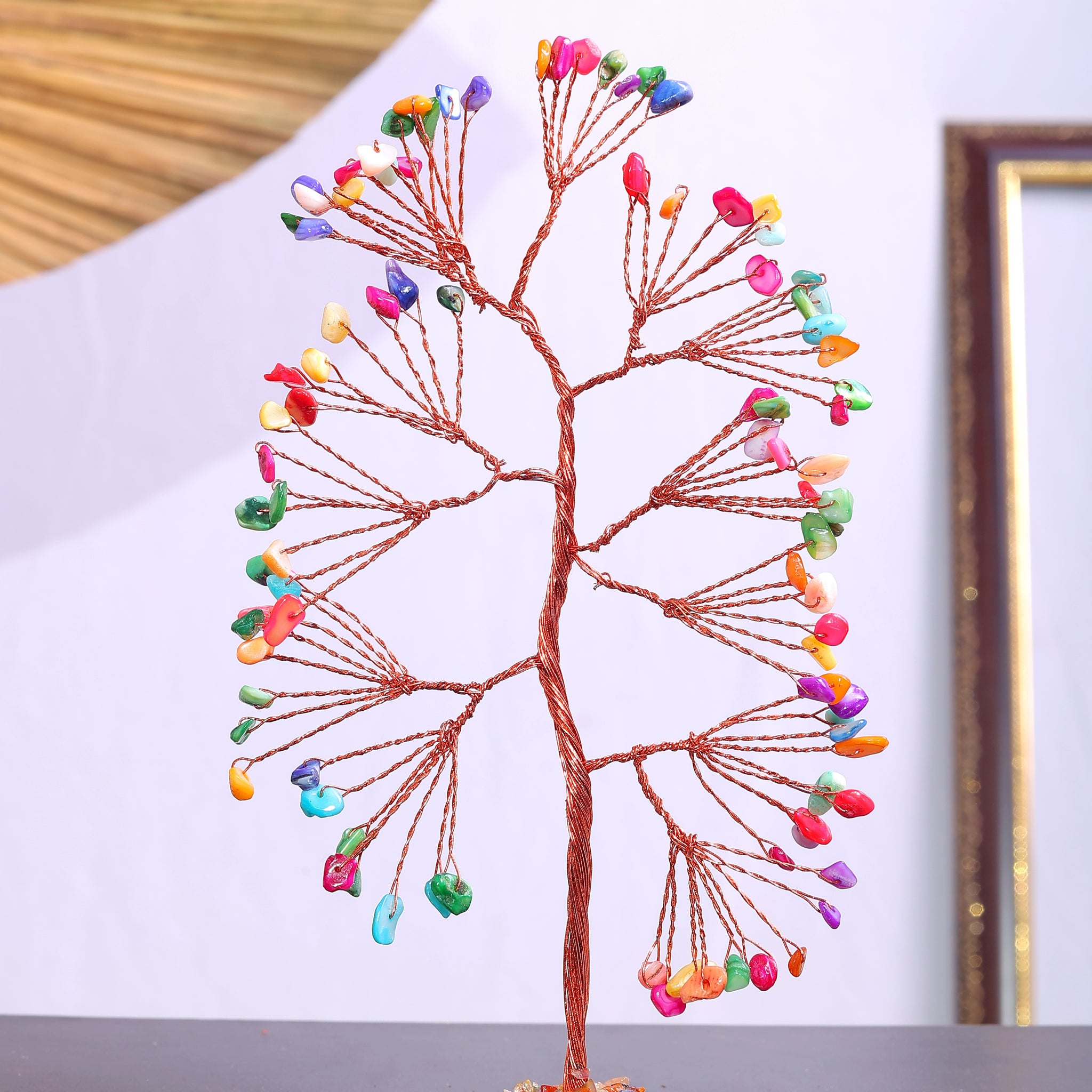 7 Chakra Slice Base Crystal Tree
