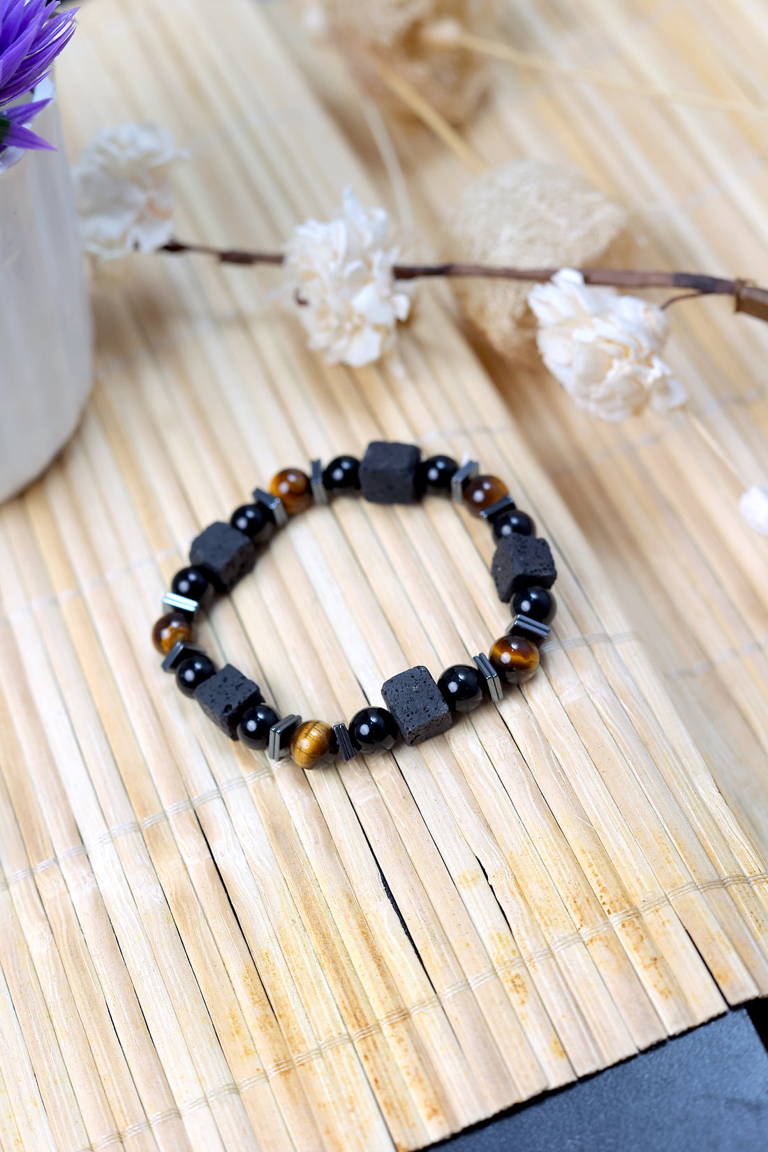 Triple Protection Agate Bracelet