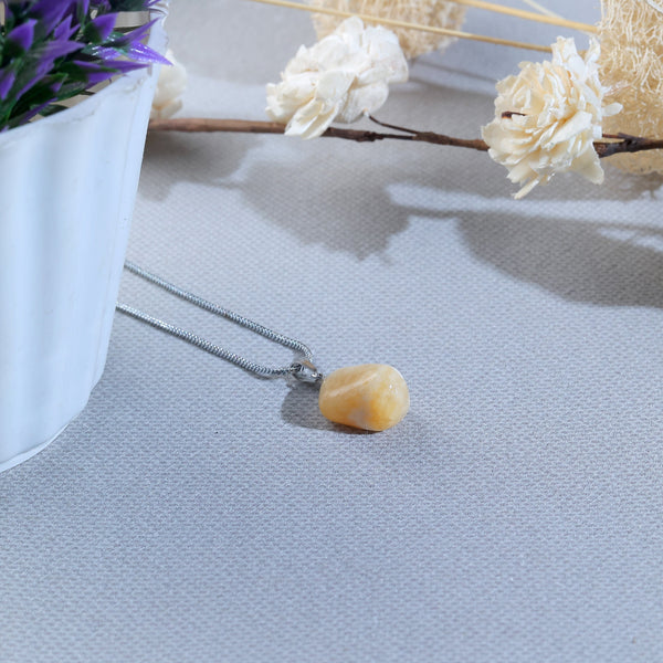 Yellow Opal Crystal Gemstone Pendant